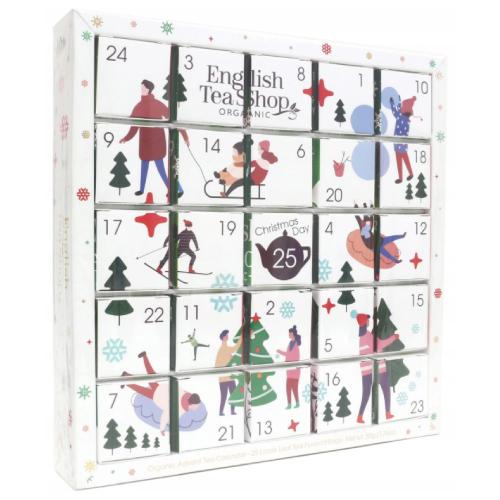Miniaturka artykułu - English Tea Kalendarz adwentowy White Puzzle, 25 piramidek