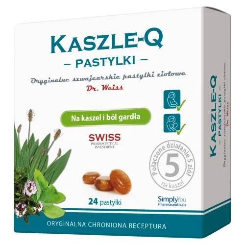 Miniaturka artykułu - Kaszle-Q, 24 pastylki