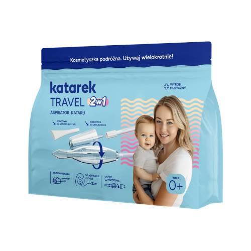 Miniaturka artykułu - Katarek Travel 2w1 Aspirator kataru, 1 szt.