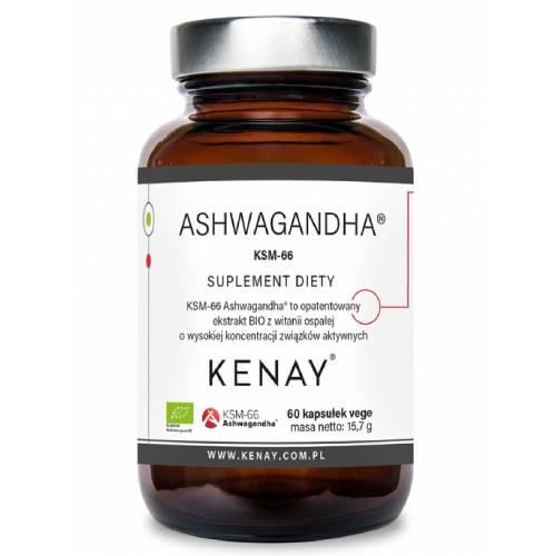 Miniaturka artykułu - KENAY Ashwagandha KSM-66, 60 kapsułek