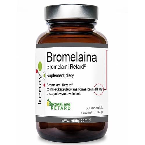 Miniaturka artykułu - KENAY Bromelaina Bromelami Retard, 60 kapsułek