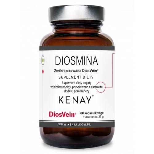 Miniaturka artykułu - KENAY Diosmina zmikronizowana DiosVein, 60 kapsułek