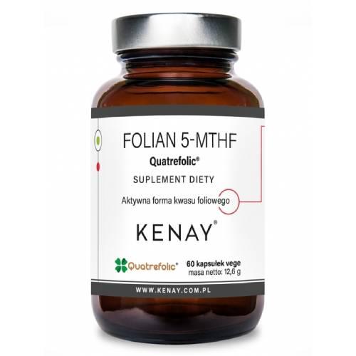 Miniaturka artykułu - Kenay Folian 5-MTHF Quatrefolic, 60 kaps.