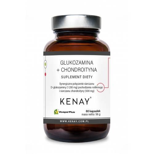 Miniaturka artykułu - Kenay Glukozamina + Chondroityna, 60 kaps.