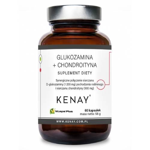 Miniaturka artykułu - Kenay Glukozamina + Chondroityna, 60 kaps.