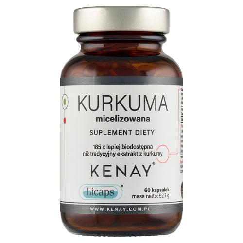 Miniaturka artykułu - Kenay Kurkuma micelizowana, 60 kaps.