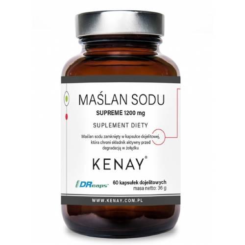 Miniaturka artykułu - Kenay Maślan sodu Supreme 1200 mg, 60 kaps. dojelitowych