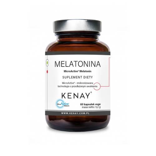 Miniaturka artykułu - Kenay Melatonina MicroActive Melatonin, 60 kaps.