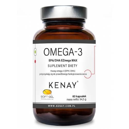 Miniaturka artykułu - KENAY Omega-3 EPA/DHA EZmega MAX, 60 kaps.