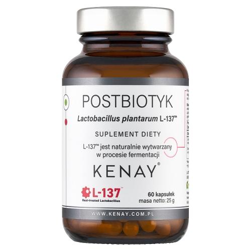 Miniaturka artykułu - KENAY Postbiotyk Lactobacillus plantarum L-137, 60 kaps.