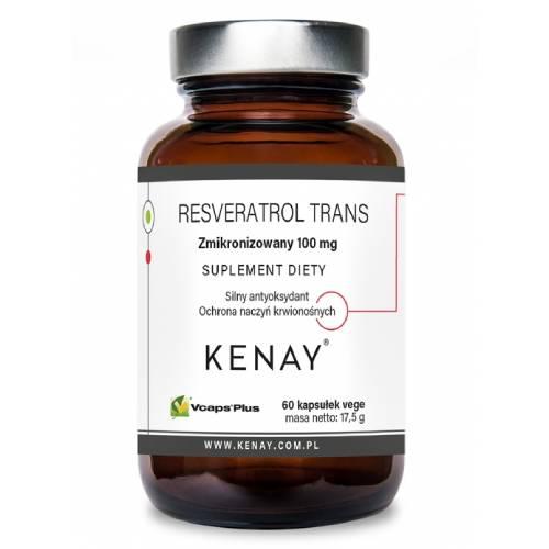 Miniaturka artykułu - KENAY Resweratrol trans - zmikronizowany 100 mg,  60 kaps.