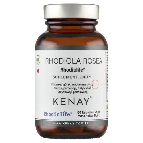 Miniaturka artykułu - KENAY Rhodiola Rosea, 60 kaps.