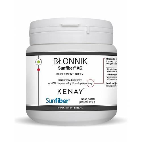 Miniaturka artykułu - Kenay Sunfiber Błonnik pokarmowy rozpuszczalny, 140 g