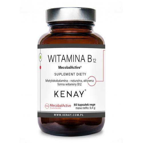 Miniaturka artykułu - KENAY Witamina B12 MecobalActive, 60kaps.