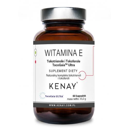 Miniaturka artykułu - KENAY Witamina E tokotrienole i Tokoferole TocoGaia Ultra, 60 kaps.