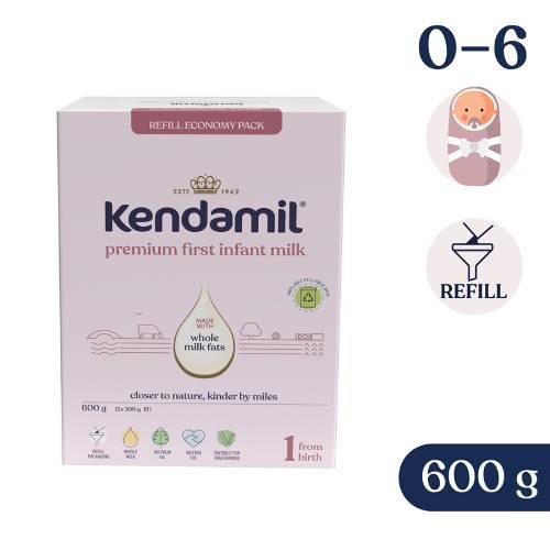 Miniaturka artykułu - Kendamil Premium 1 Mleko początkowe, 600g USZKODZONY KARTON