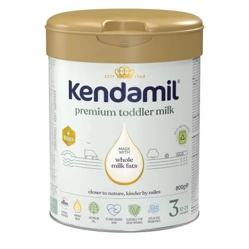 Miniaturka artykułu - Kendamil Premium 3 Produkt w proszku na bazie białka krowiego, 800g