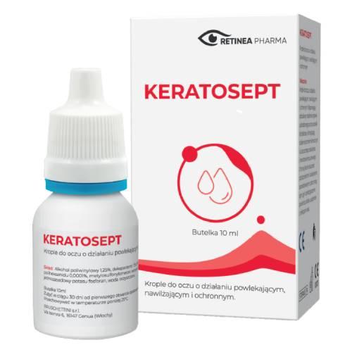 Miniaturka artykułu - Keratosept krople do oczu, 10ml (butelka)