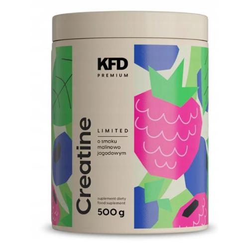 Miniaturka artykułu - KFD Creatine Kreatyna Monohydrat smak malinowo - jagodowy, 500g