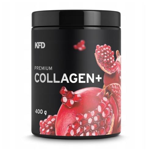 Miniaturka artykułu - KFD Premium Collagen+ Kolagen o smaku owocu granatu, 400 g