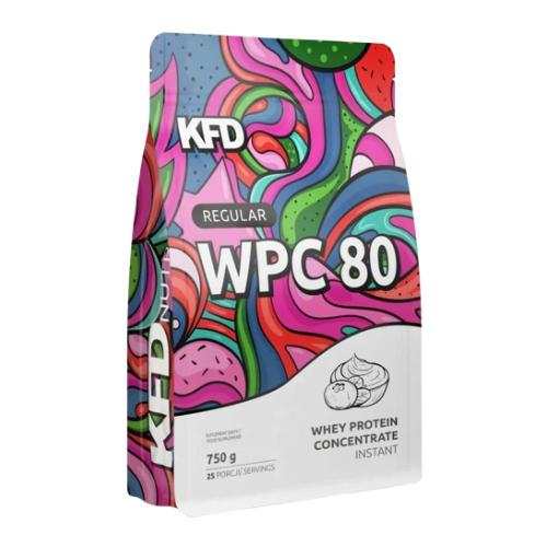Miniaturka artykułu - KFD Regular WPC 80 smak jogurtowo-jagodowy, 750 g 