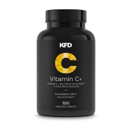 Miniaturka artykułu - KFD Vitamin C+, 100 tabletek / USZKODZONA NAKRĘTKA 