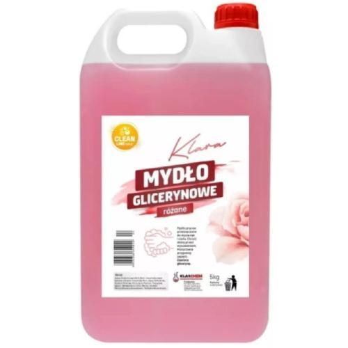 Miniaturka artykułu - KLARCHEM Mydło glicerynowe KLARA R&oacute;żane, 5kg KR&Oacute;TKA DATA 31.07.2026