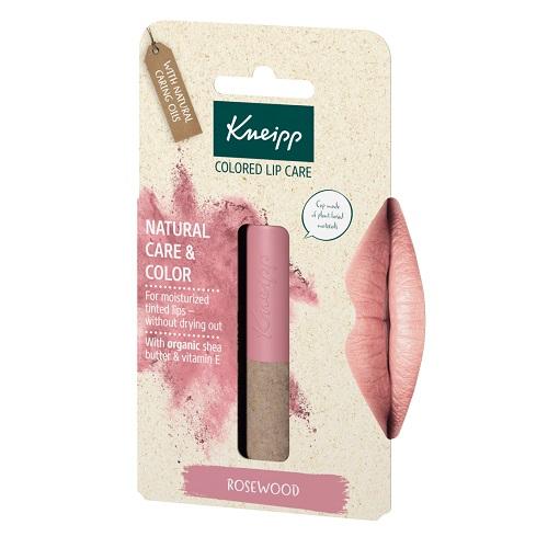 Miniaturka artykułu - Kneipp Natural Care & Color Koloryzujący balsam do ust Rosewood, 3,5 g