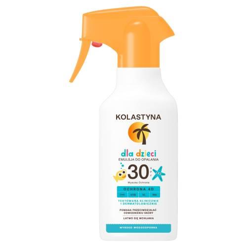 Miniaturka artykułu - KOLASTYNA Emulsja do opalania dla dzieci SPF30 spray, 200 ml