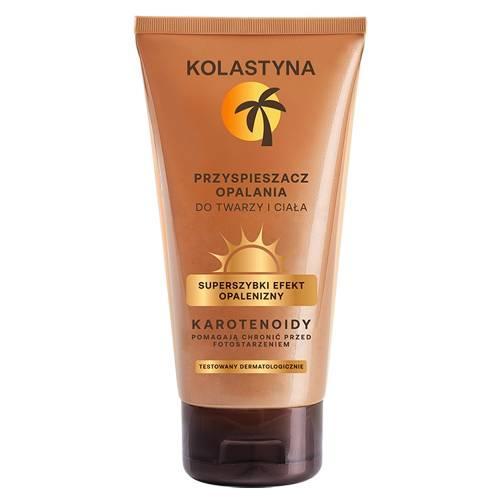 Miniaturka artykułu - KOLASTYNA Przyspieszacz opalania do twarzy i ciała, 150 ml USZKODZONY KOREK 