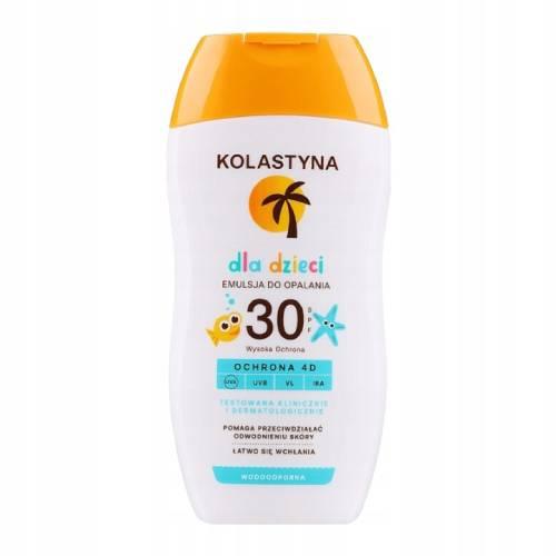 Miniaturka artykułu - KOLASTYNA Emulsja do opalania dla dzieci SPF30, 125ml