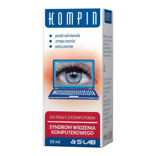 Miniaturka artykułu - KOMPIN krople do oczu do pracy z komputerem - 10ml USZKODZONE OPAKOWANIE TEKTUROWE