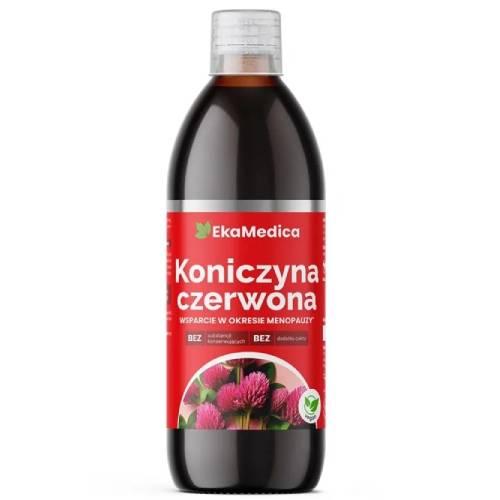 Miniaturka artykułu - Koniczyna Czerwona Sok 99,8% Ekamedica -  500 ml