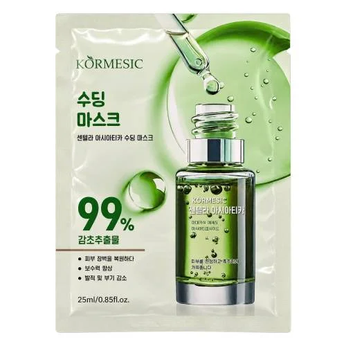 Miniaturka artykułu - Kormesic Korean Beauty Centella Asiatica Maseczka do twarzy w płachcie z CICA, 25 ml