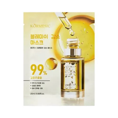 Miniaturka artykułu - Kormesic Korean Beauty Vitamin C Mask Sheet Maseczka na twarz w płachcie z witaminą C, 25 ml
