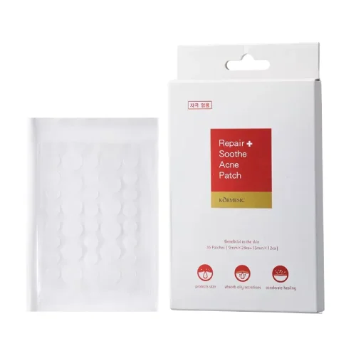 Miniaturka artykułu - Kormesic Repair + Soothe Acne Patch Punktowe plastry na wypryski, 36 szt.