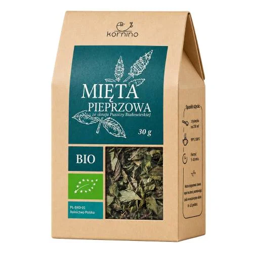 Miniaturka artykułu - Kornino Mięta pieprzowa ekologiczna,  30 g