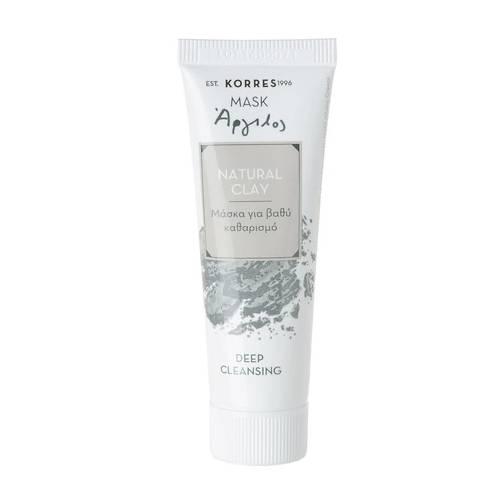 Miniaturka artykułu - Korres Oczyszczająca maska do twarzy z glinką, 18 ml
