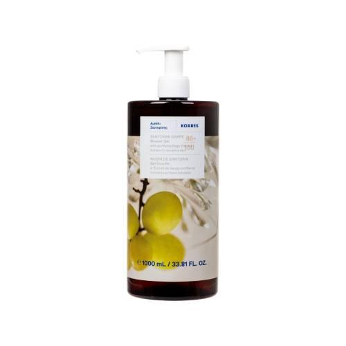 Miniaturka artykułu - Korres Santorini Grape Żel pod prysznic, 1000 ml