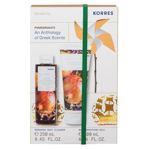 Miniaturka artykułu - Korres Zestaw Spread Joy Pomegranate (Żel pod prysznic, 250 ml + Mleczko do ciała, 200 ml)
