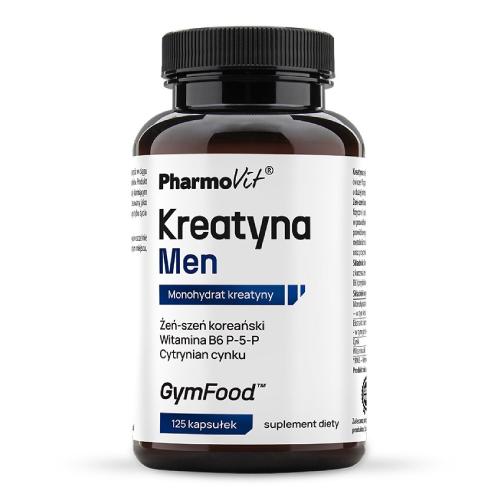 Miniaturka artykułu - Pharmovit Kreatyna Men monohydrat kreatyny, 125 kaps.