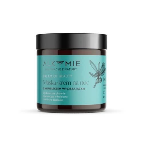 Miniaturka artykułu - ALKMIE Dream of beauty Łagodzący krem-maska do twarzy na noc, 60ml