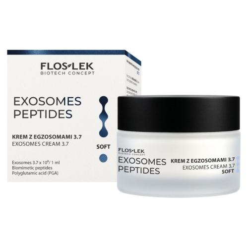 Miniaturka artykułu - Flos-Lek Exosomes Peptides Krem z egzosomami do twarzy Soft 3.7, 50 ml