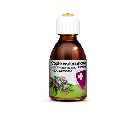 Miniaturka artykułu - AFLOFARM Krople walerianowe, 35 g