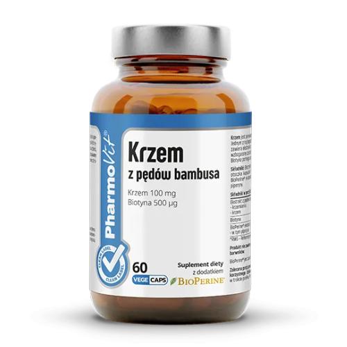 Miniaturka artykułu - Pharmovit Krzem z pęd&oacute;w bambusa, 60 kaps.