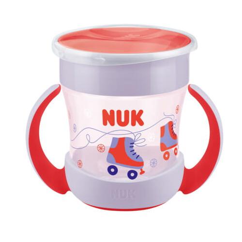 Miniaturka artykułu - Kubek NUK Mini Magic Cup 360&deg; 6m+ czerwony 160ml, 1szt.