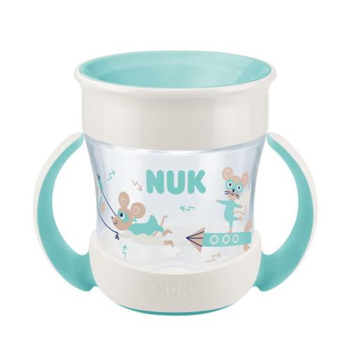Miniaturka artykułu - Kubek NUK Mini Magic Cup 360&deg;(6+m) turkusowy 160ml