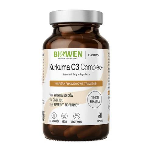Miniaturka artykułu - Biowen Kurkuma C3 Complex+ 98%, 60 kaps.