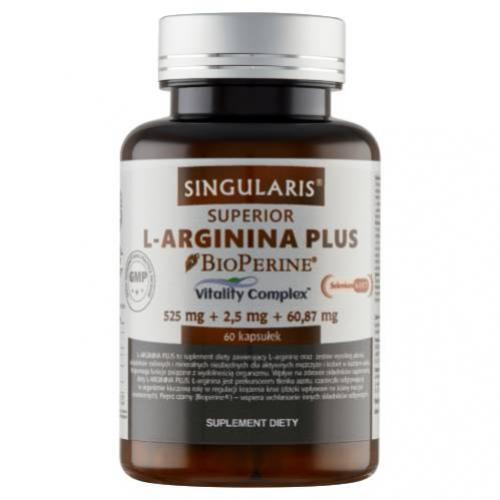 Miniaturka artykułu - SINGULARIS L-arginina Plus 525mg, 60 kapsułek