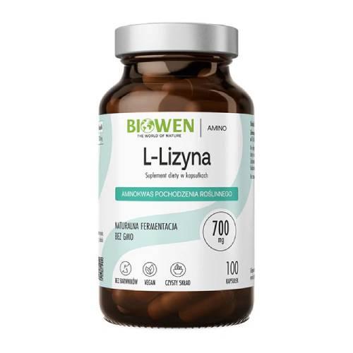 Miniaturka artykułu - Biowen L-lizyna, 100 kaps.